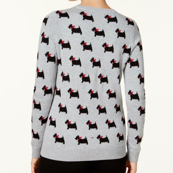 Charter Club Scottie Dog Novelty Sweater - Picture 2 of 13